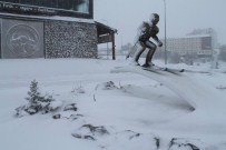Erciyes'te Kar Kalınlığı 80 Santimetreye Ulaştı