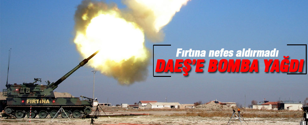 DAEŞ mevzileri topa tutuldu