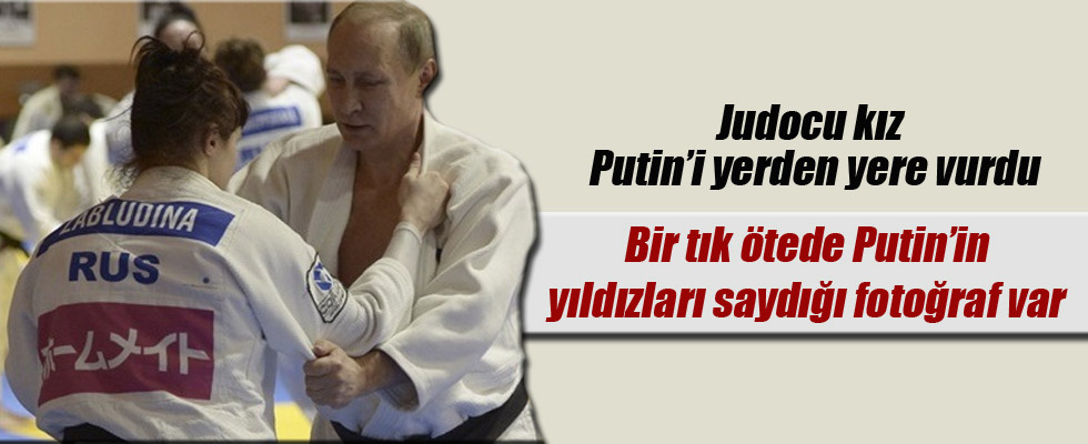 Judocu kız Putin'i yere serdi!