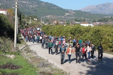 Kumluca'da Adrasan Yürüyüşüne Bin Kişi Katıldı
