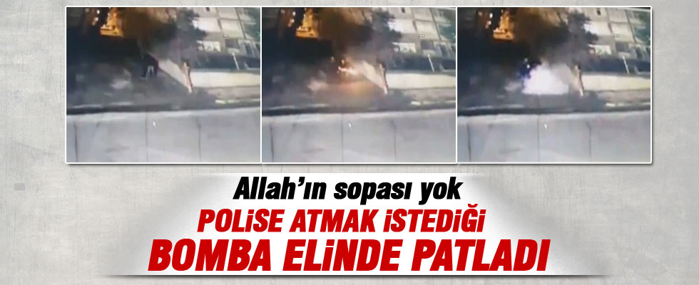 PKK yandaşının bomba elinde patladı