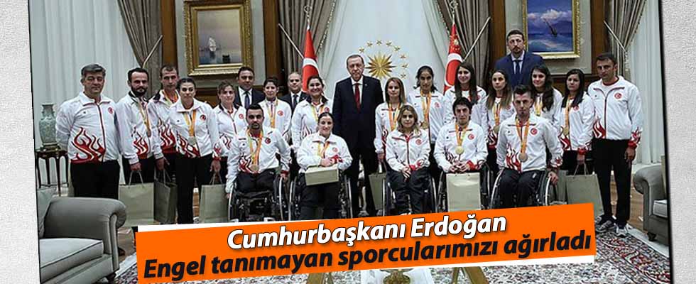 Erdoğan Rio'da madalya alan sporcuları ağırladı