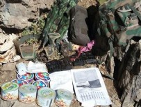 Hakkari Kovan Tepe’de mağara içinde cephanelik bulundu