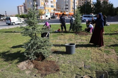 Mustafa Kaan Kumlu Kur'an Kursu Öğrencileri Fidan Dikti