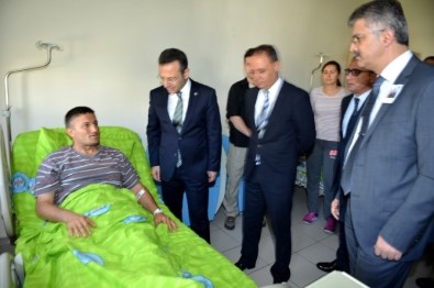 Vali Aksoy Çatışmada Yaralanan Askerleri Ziyaret Etti