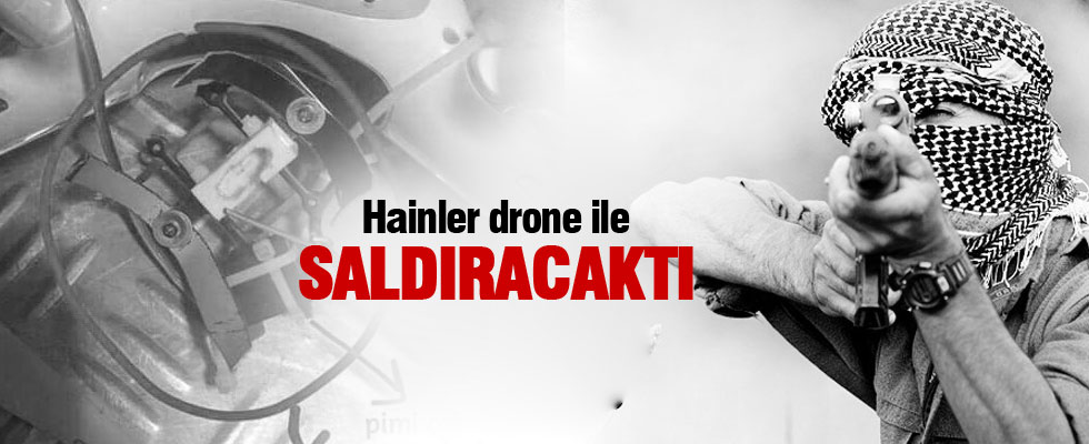 PKK'lı teröristlerin kullandığı drone düşürüldü