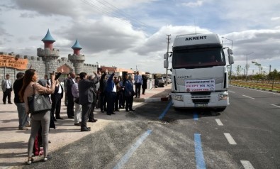Afyonkarahisar'dan, Halep'e 510 Çuval Un Yardımı Gönderildi