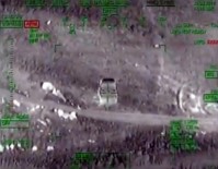 BOMBALI ARAÇ - Bomba Yüklü Araçlar Taarruz Helikopterle İmha Edildi