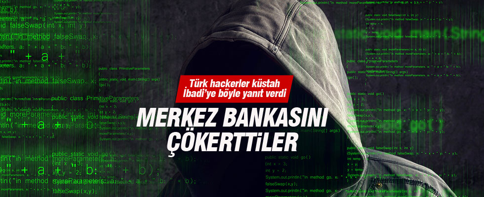 Türk hackerlar Irak Merkez Bankası’nı çökertti!