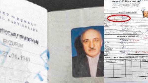 FETÖ elebaşı pasaport almak için de yalan söylemiş!