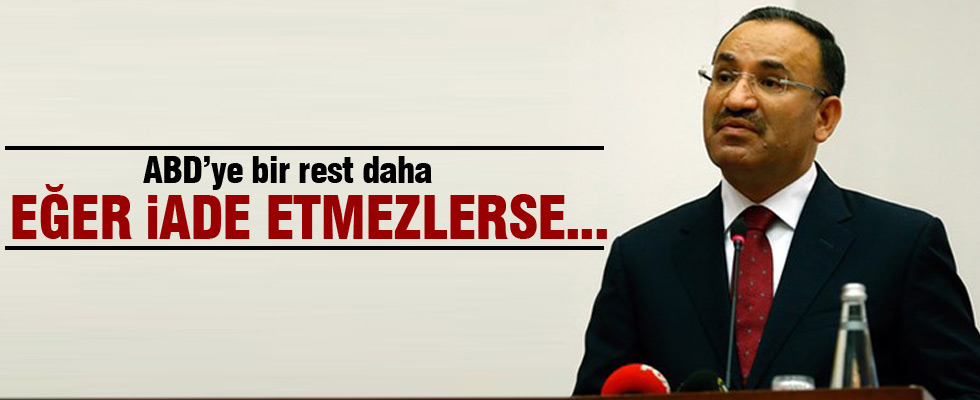 Bozdağ'dan ABD'ye rest