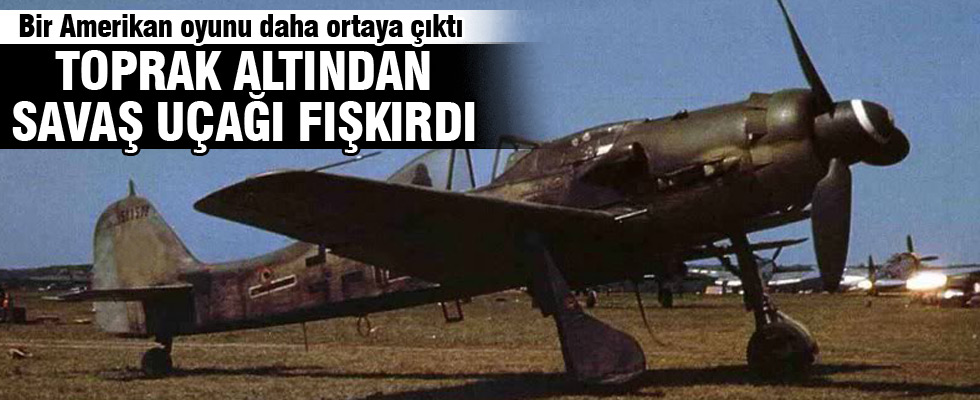 Kayseri'de toprağın altından uçaklar çıktı