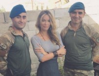 Gamze Özçelik'ten Karkamış sınırındaki askerlere ziyaret