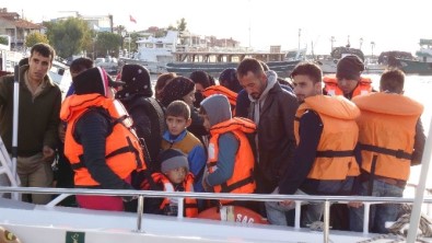 Ayvacık'ta 48 Kaçak Göçmen Yakalandı