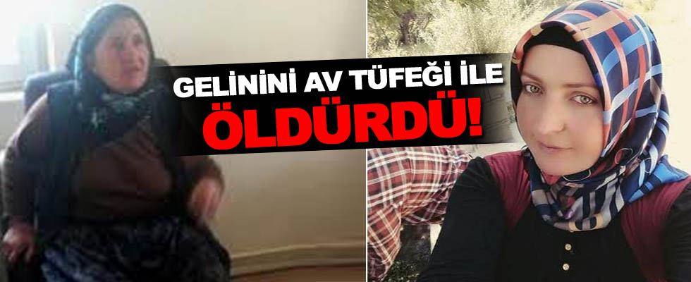 Gelinini av tüfeği ile öldürdü