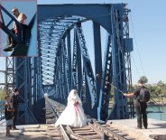 HAVA YASTIĞI - İntihar Manzaralı Düğün Fotoğrafı
