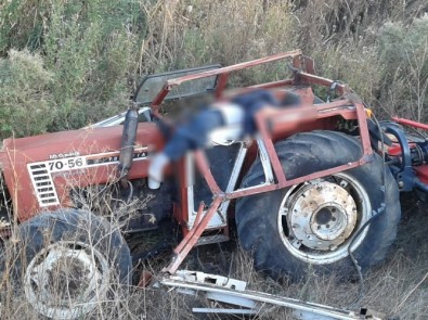 Tekirdağ'da Traktör Dereye Yuvarlandı Açıklaması 1 Ölü