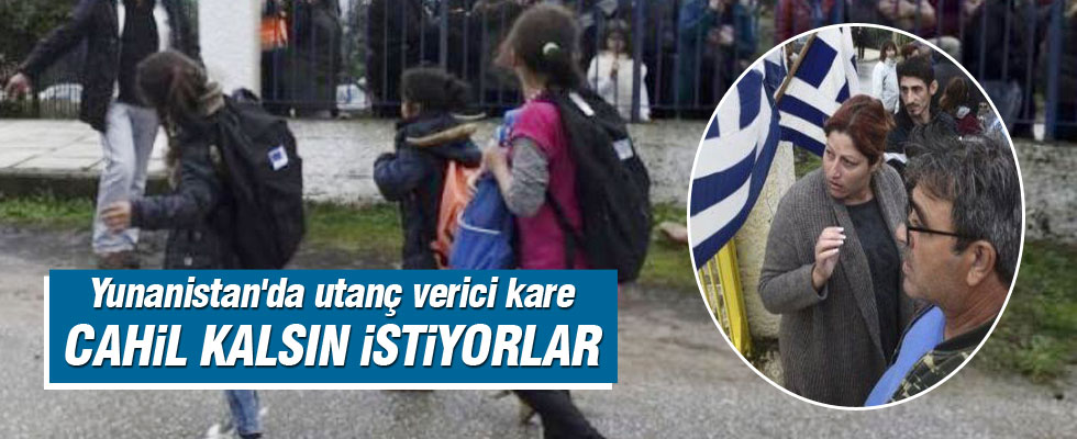 Yunanistan'da utanç verici kare