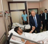 SEBAHATTIN YıLMAZ - Vali Erdal Ata Yaralı Askeri Ziyaret Etti