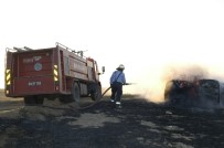 BALABANCıK - Saman Balyaları Alev Alev Yandı