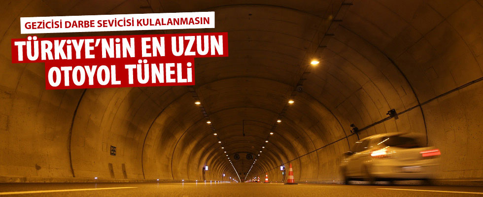 Türkiye'nin en uzun otoyol tünelini inşa ettiler