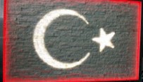 DEKORASYON - Doğal Taşlardan Işıklı Türk Bayrağı Tablosu Yaptı