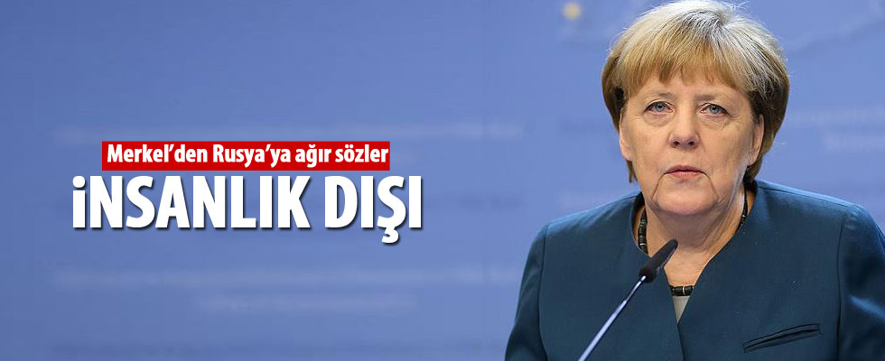 Merkel'den Halep açıklaması