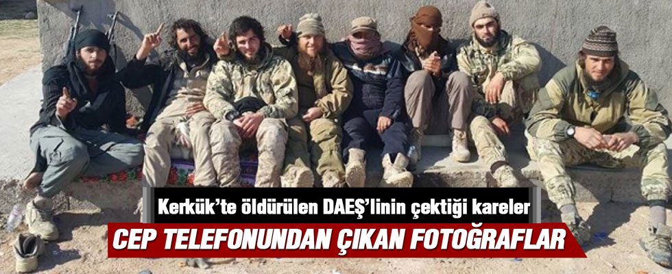 Kerkük'te öldürülen DAEŞ'linin şok fotoğrafları