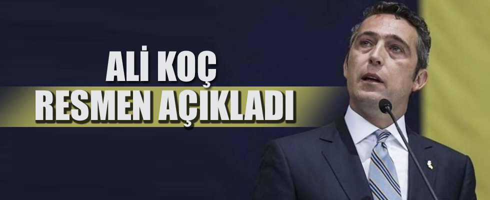 Ali Koç Fenerbahçe başkan adaylığını açıkladı