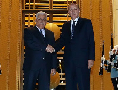 Cumhurbaşkanı Erdoğan Abbas'la görüştü