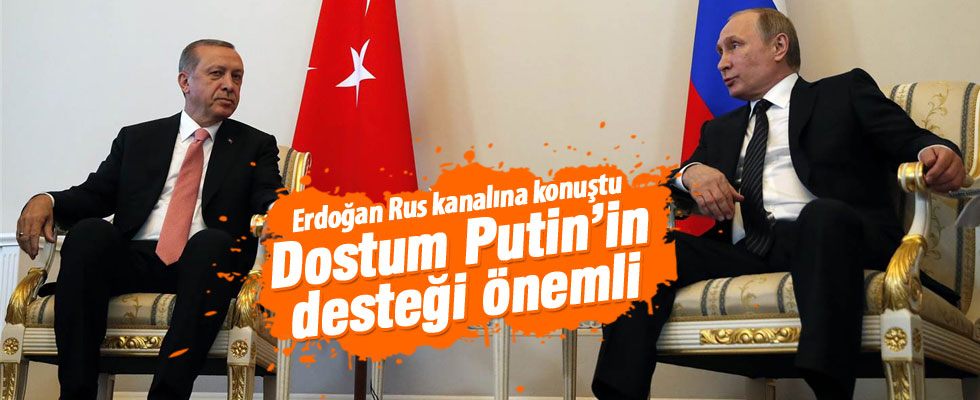 Cumhurbaşkanı Erdoğan Rus kanalına konuştu