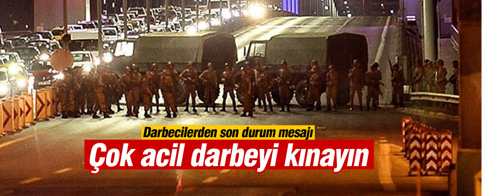 FETÖ'cüler 05.20'de mesaj atmış: Çok acil darbeyi kınayın