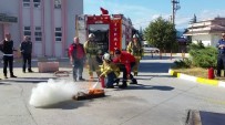 KAZDAĞI - Kazdağı Devlet Hastanesi Personeline Yangın Eğitimi