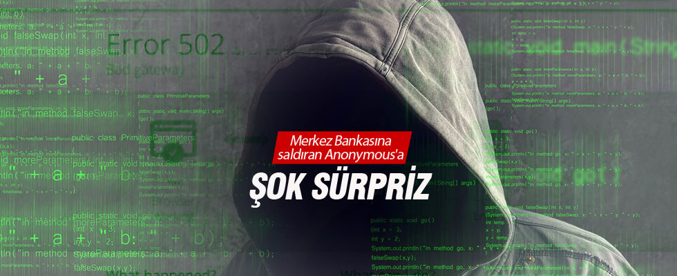 Merkez Bankası'na saldıran Anonymous'a şok sürpriz