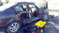 Üç Araç Kazaya Karıştı Açıklaması 1 Ölü, 5 Yaralı