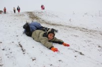 Ardahan'ın Yüksek Kesimlerine Kar Yağdı