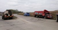 Kamyon İle Tanker Çarpıştı Açıklaması 1 Yaralı