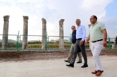 Pompeipolis'teki Yürüyüş Yolu Çalışmasında Sona Gelindi