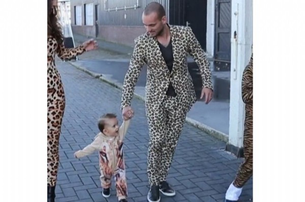 Sneijder'in oğluna çılgın parti!