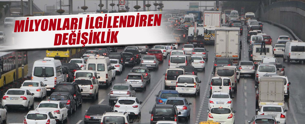 Milyonları ilgilendiren değişiklik