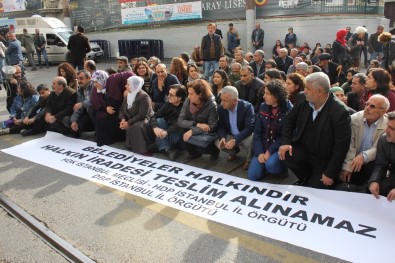 HDP'lilerden İstanbul'da cılız eylemler
