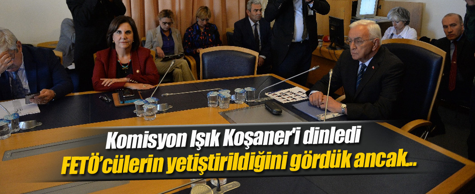 Komisyon Işık Koşaner'i dinledi