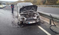 Seyir Halindeyken Alev Alan Araç Kül Oldu