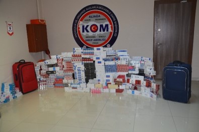 Aliağa'da Kaçak Sigara Operasyonunda 4 Kişi Yakalandı