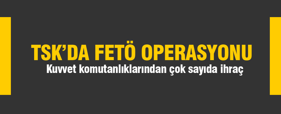TSK'da FETÖ operasyonu