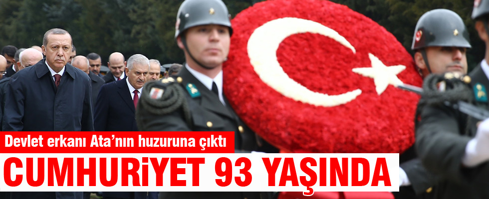 Devlet erkanı Anıtkabir'de