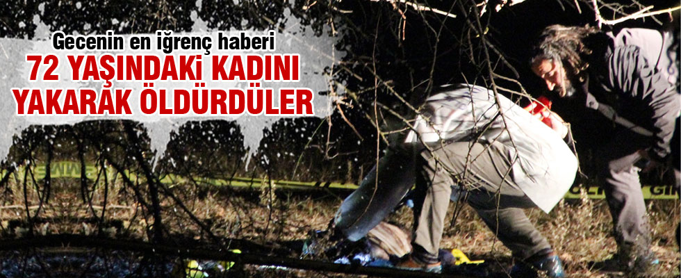 Muğla'da yanmış kadın cesedi bulundu