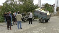 HAFRİYAT KAMYONU - Traktörün Altında Kaldı, Burnu Bile Kanamadı