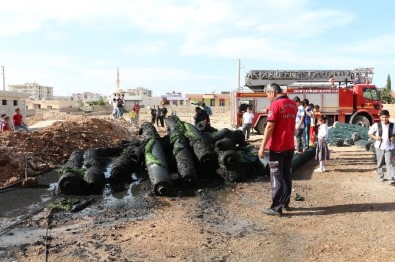 Ceylanpınar'da Spor Kompleksinde Yangın