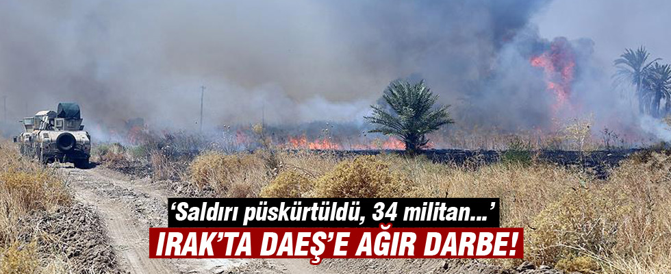 Irak'ta 34 DAEŞ militanı etkisiz hale getirildi